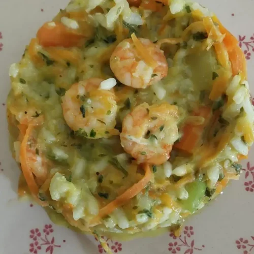 Risotto aux crevettes et au boursin risotto aux crevettes et au boursin