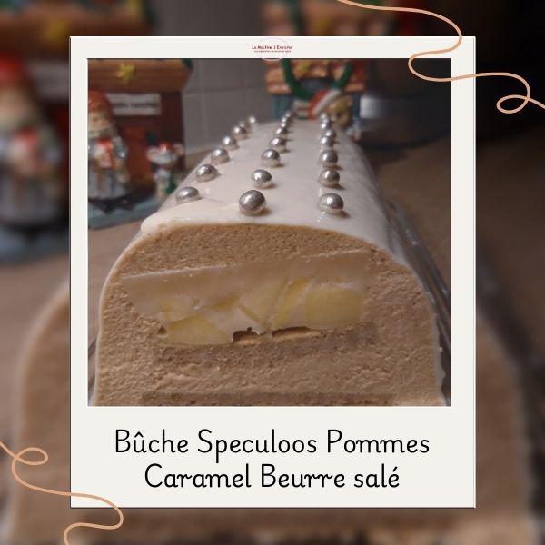 bûche speculoos pommes caramel beurre salé (2)