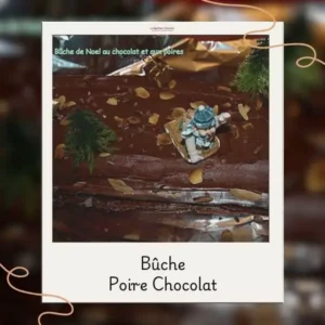 bûche poire chocolat