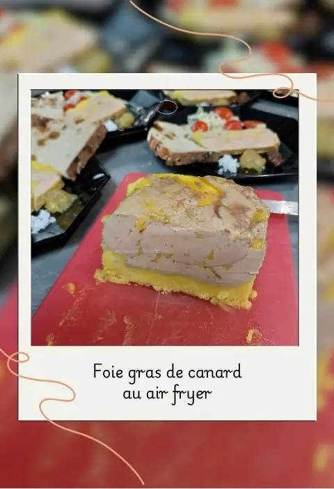 Foie Gras Mi-Cuit au Air Fryer Foie gras de canard