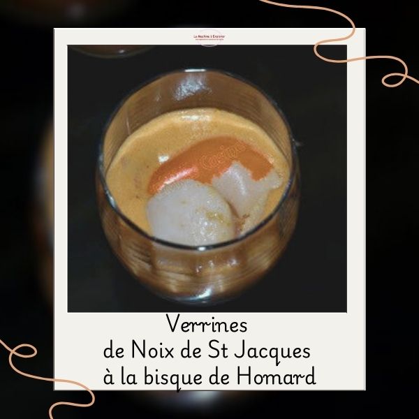 verrines noix de st jacques à la bisque de homard