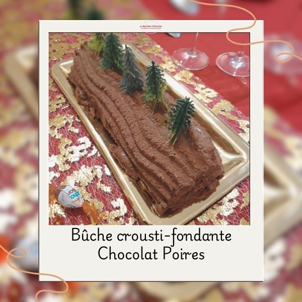 Bûche crousti fondante chocolat poires s 600600 Bûche crousti fondante chocolat poires