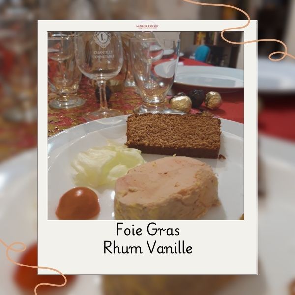 foie gras au rhum et à vanille