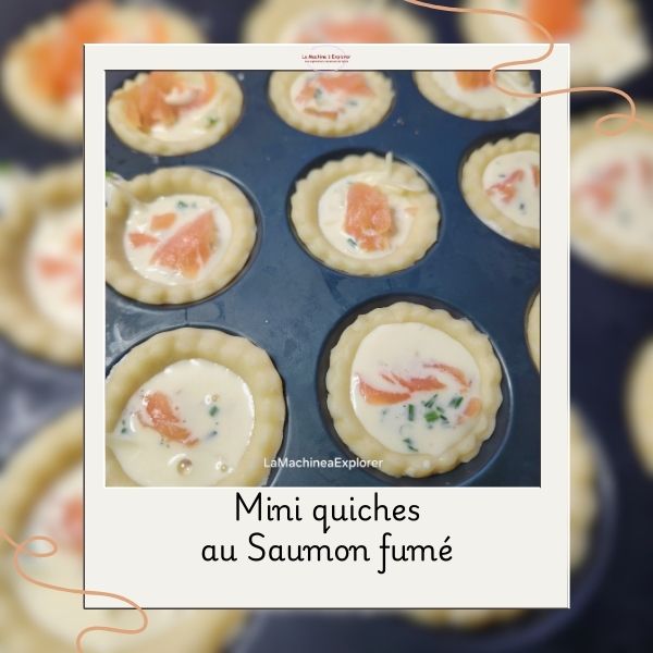 mini quiches saumon fumé 