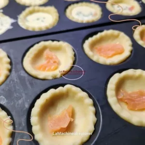 Mini quiches au saumon fumé