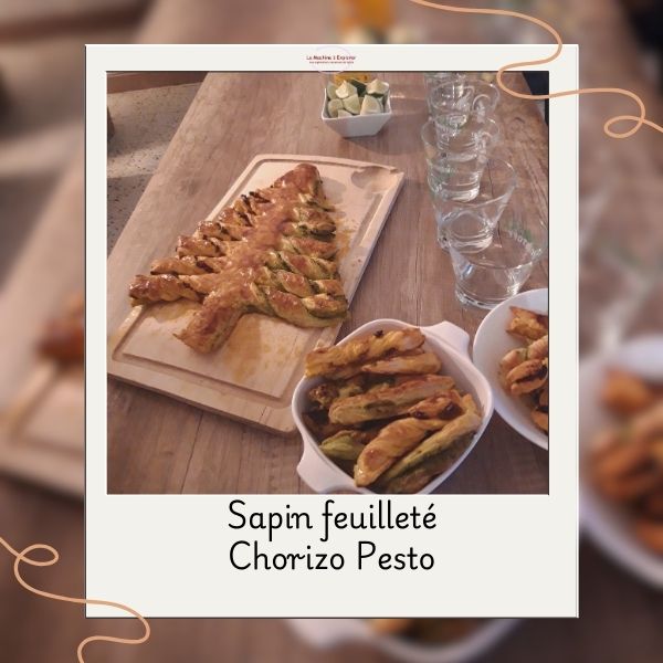 Sapin feuilleté Chorizo Pesto Sapin feuilleté Chorizo Pesto
