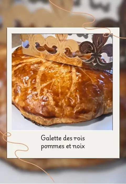 Galette des rois aux pommes et aux noix