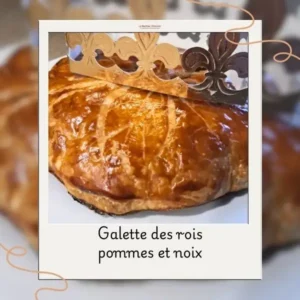 Galette de rois aux pommes et aux noix