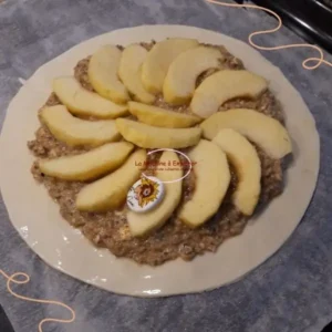 galette pommes noix