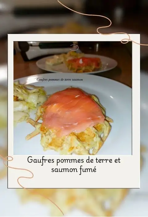 gaufres pommes de terre et saumon fumé 480x702