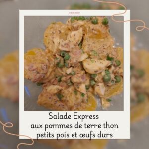 Salade pommes de terre thon œufs salade express pommes de terre petits pois oeufs et thon