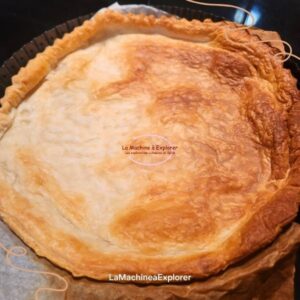 Tarte courgettes cabécou - Pré cuisson de la pâte