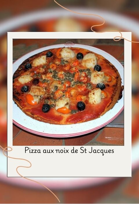 Pizza aux noix de St Jacques pizza aux noix de st jacques