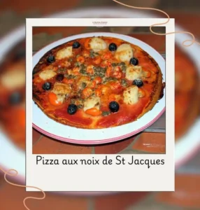 pizza aux noix de st jacques