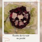 Riz noir aux crevettes et sa sauce safranée