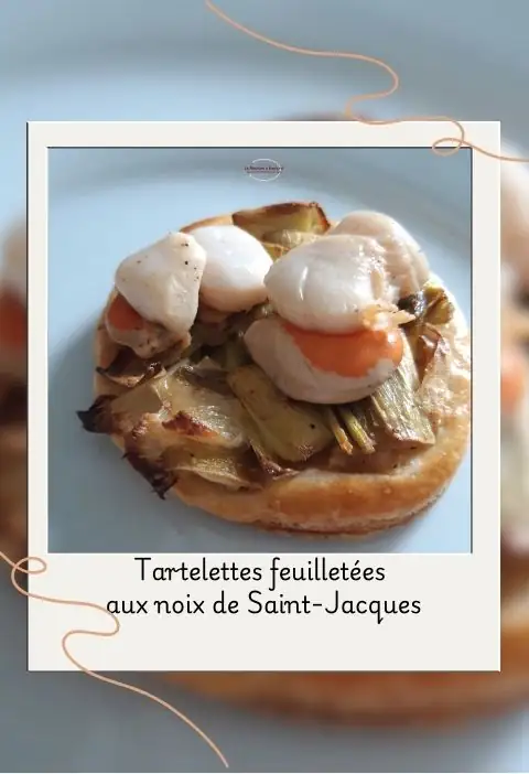 tartelettes feuilletées aux noix de saint jacques