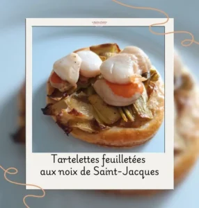 tartelettes feuilletées aux noix de saint jacques