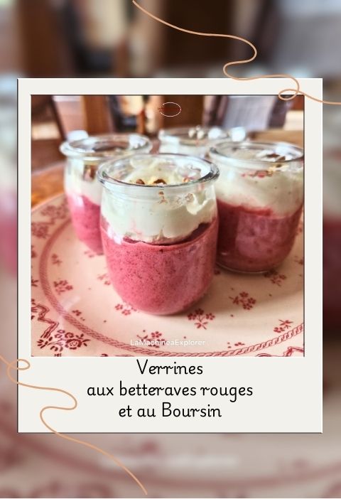 Verrines betteraves rouges Boursin verrines betteraves boursin
