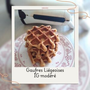 gaufres liégeoises à IG modéré