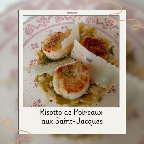 risotto de poireaux st jacques