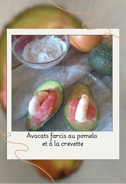 avocats farcis au pomelo et à la crevette