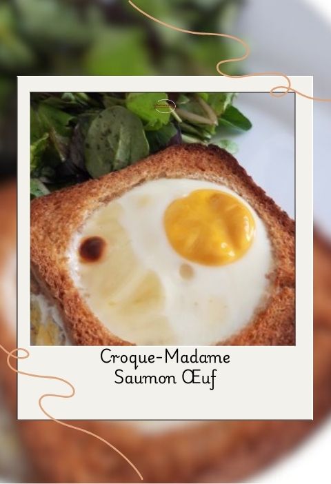 croque madame saumon Œuf