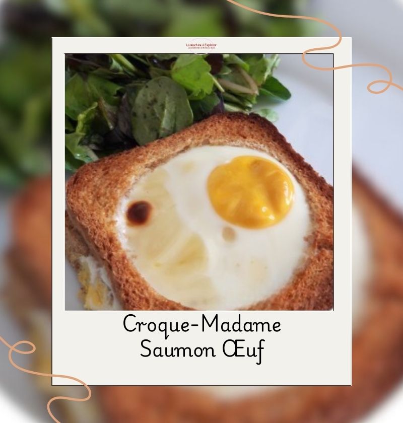croque madame saumon Œuf