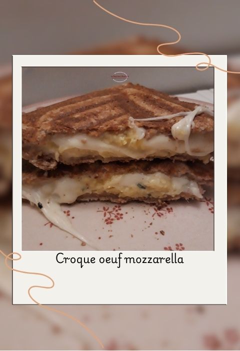 Croque œuf mozzarella croque œuf mozzarella
