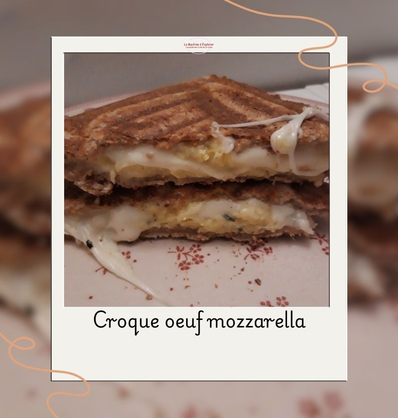 Croque œuf mozzarella Croque œuf mozzarella