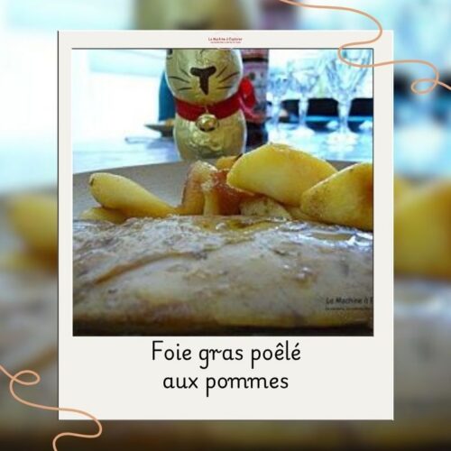 Foie gras poêlé aux pommes flambées au Calvados foie gras poêlé aux pommes (2)