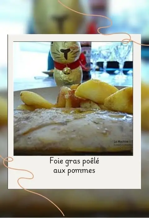 foie gras poêlé aux pommes