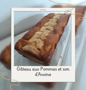 gâteau aux pommes et son d'avoine