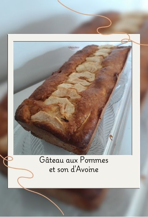 gâteau aux pommes et son d'avoine