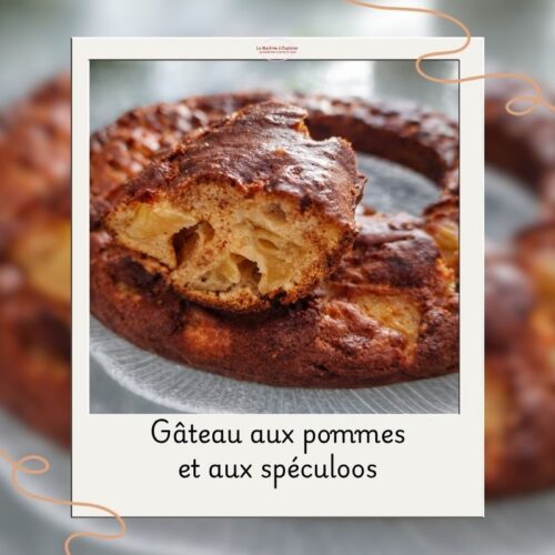 gâteau aux pommes et spéculoos