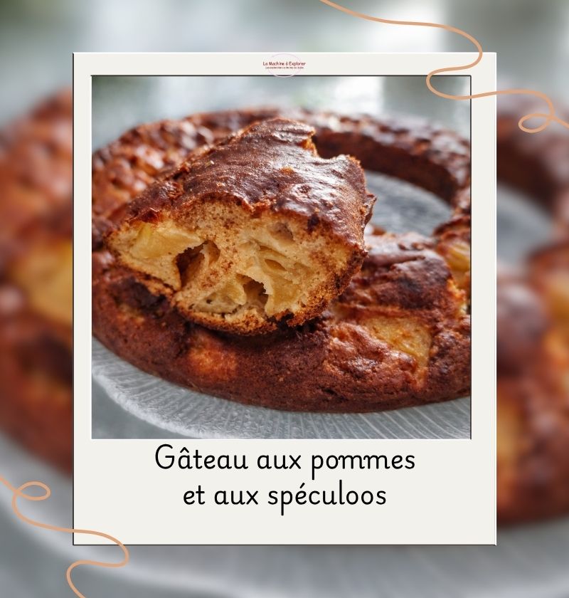 gâteau aux pommes et spéculoos