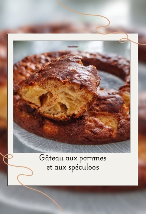 gâteau aux pommes et spéculoos