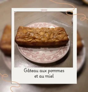 gâteau aux pommes et au miel