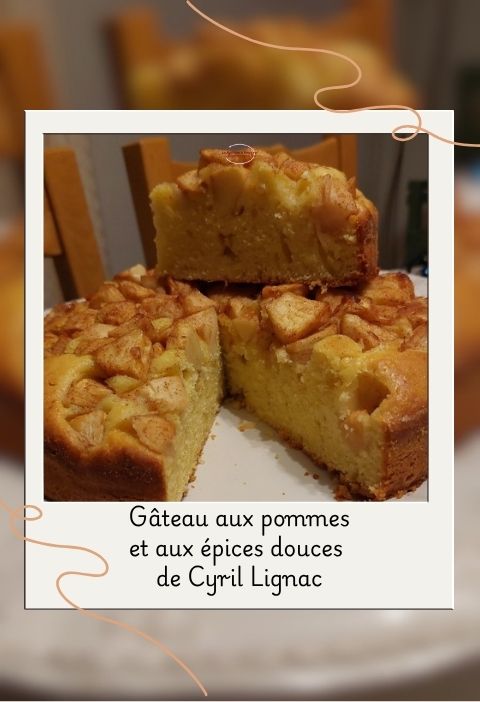 gâteau aux pommes et épices douces de cyril lignac