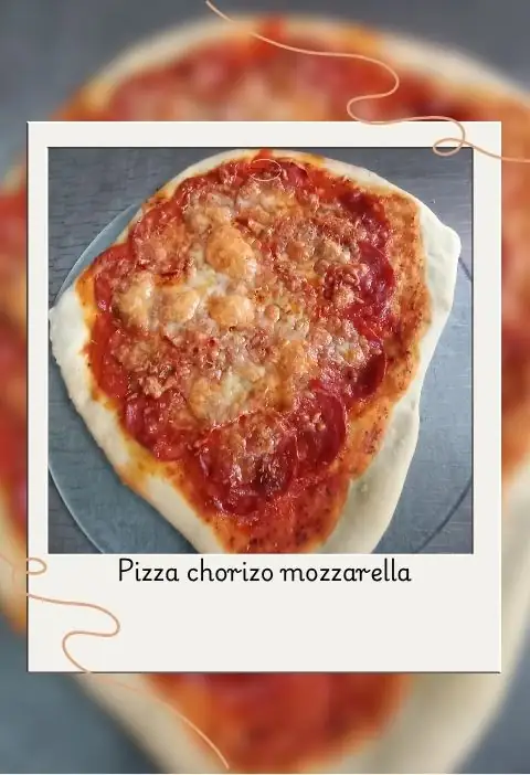 pizza au chorizo et mozzarella (1)