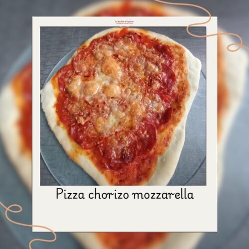 pizza au chorizo et mozzarella (2)