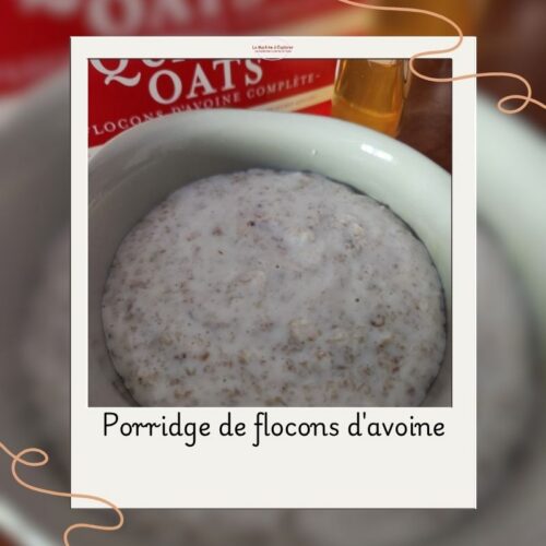 Porridge de flocons d'avoine porridge de flocons d'avoine