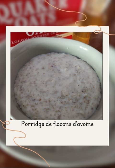 porridge de flocons d'avoine