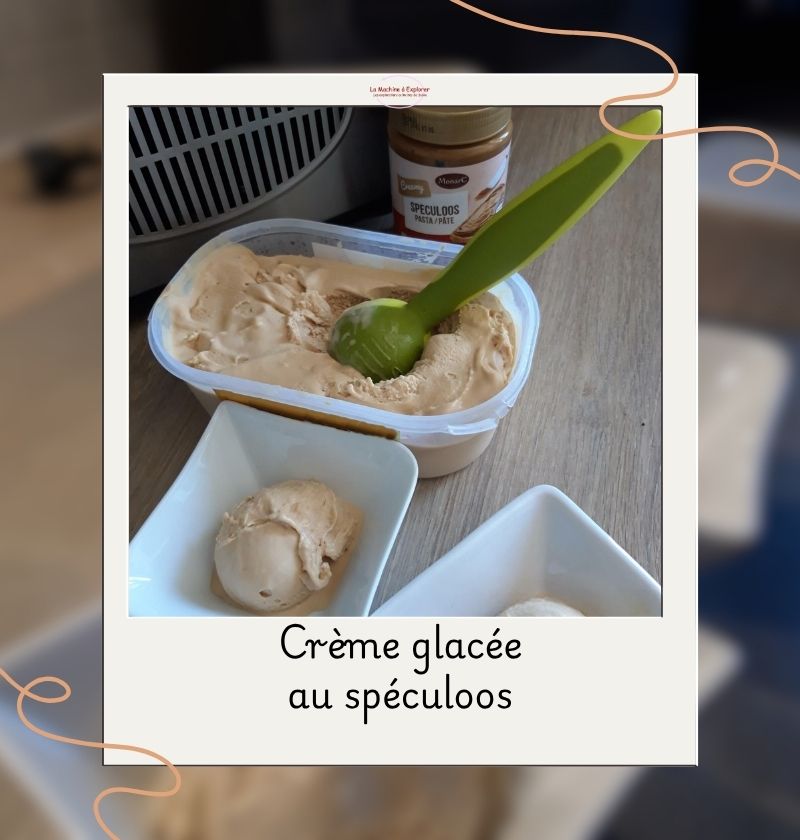 crème glacée au spéculoos 