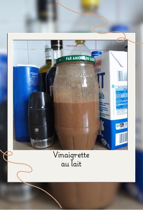 Sauce vinaigrette au lait vinaigrette au lait