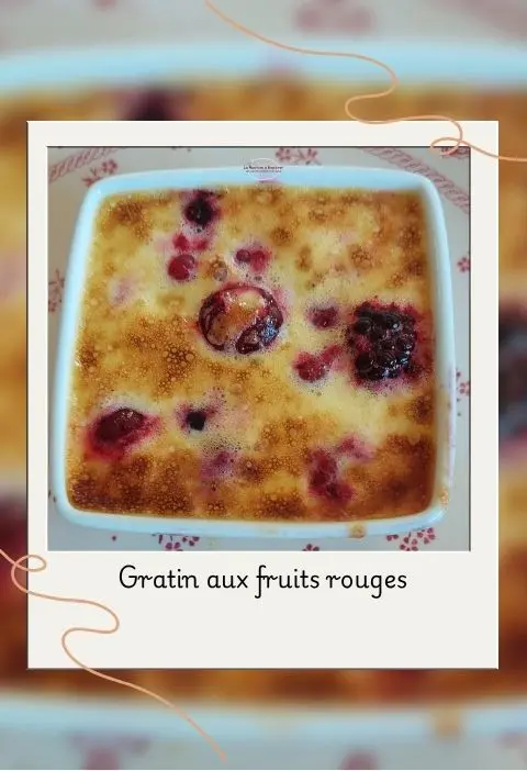 Gratin aux fruits rouges