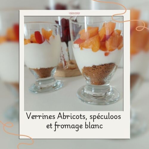 Verrines Abricots, spéculoos et fromage blanc