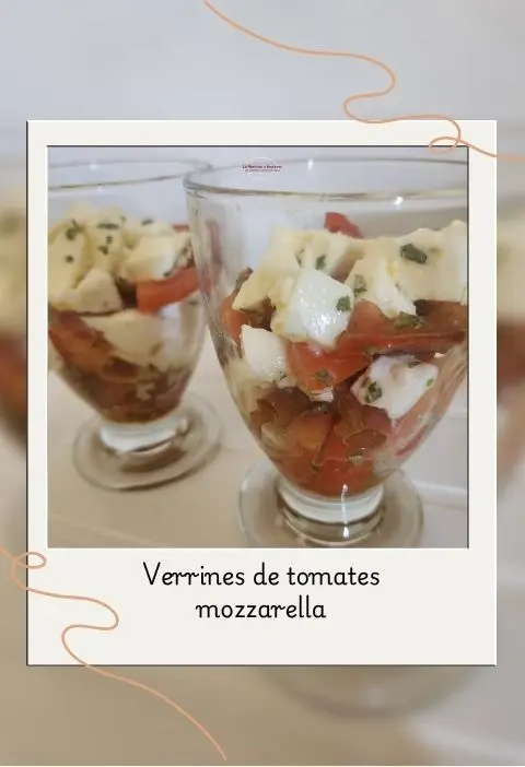 Verrines de tomates mozzarella