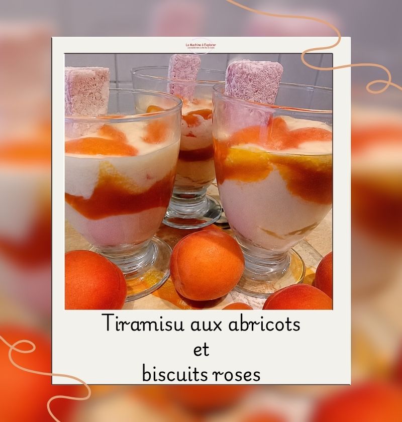 tiramisu aux abricots et biscuits roses Tiramisu abricots