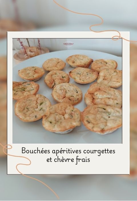 Bouchées courgettes chèvre