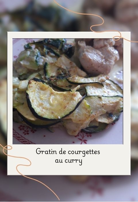 Gratin de courgettes au curry